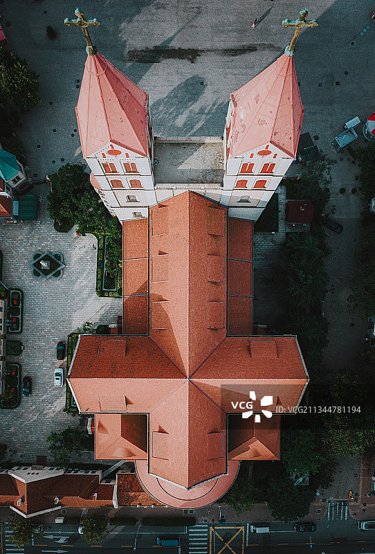 青岛天主堂图片素材