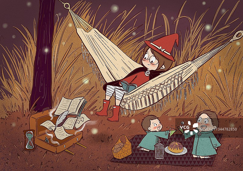 魔法部的野餐图片素材