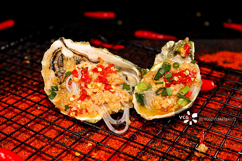 烤生蚝图片素材