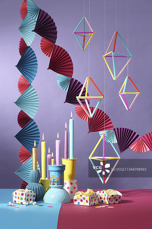 手工纸制品派对装饰图片素材