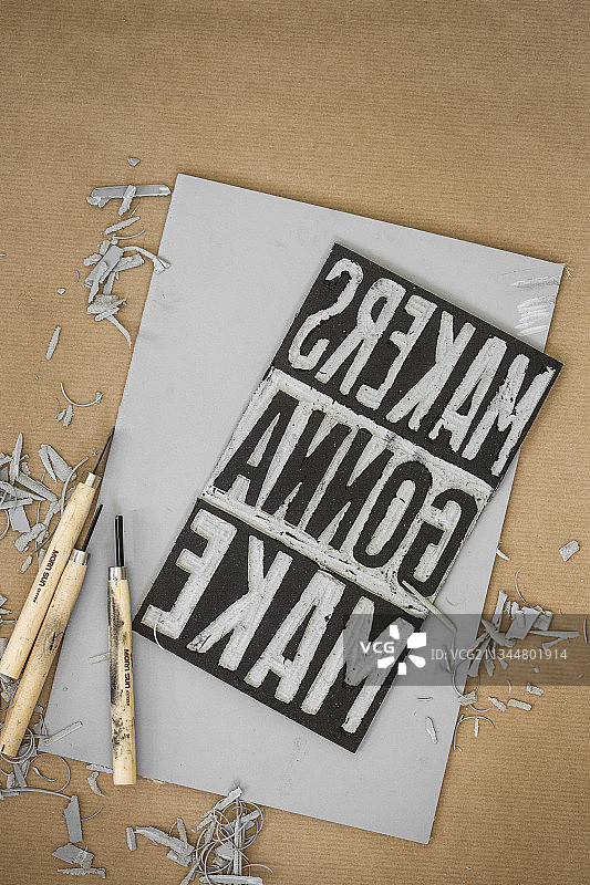 DIY亚麻油毡印刷图片素材