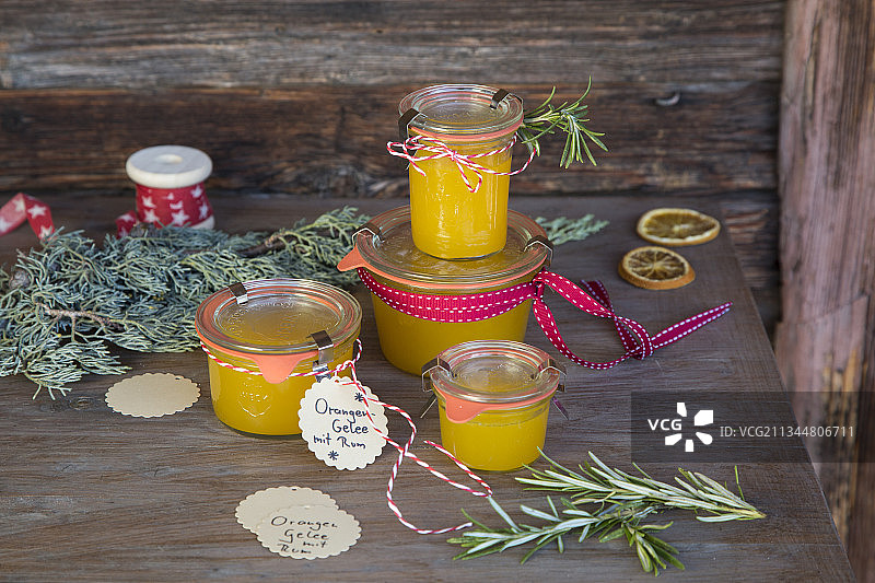 橙色果冻图片素材