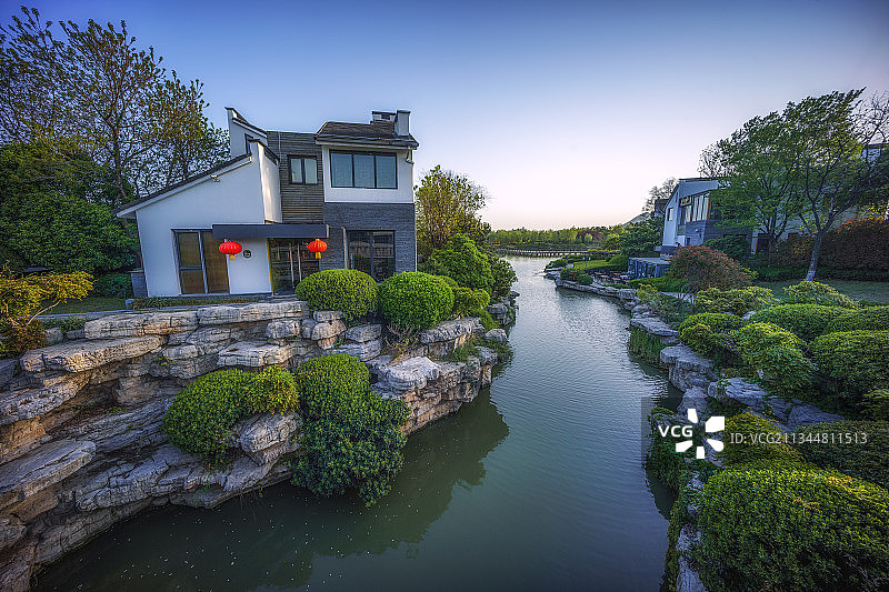 南湖水街+江苏省徐州市泉山区云龙湖风景名胜区南湖景区图片素材