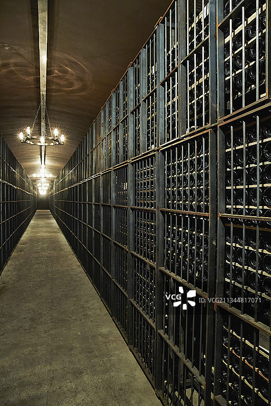 稀有酒窖，木桐·罗斯柴尔德，法国波尔多图片素材