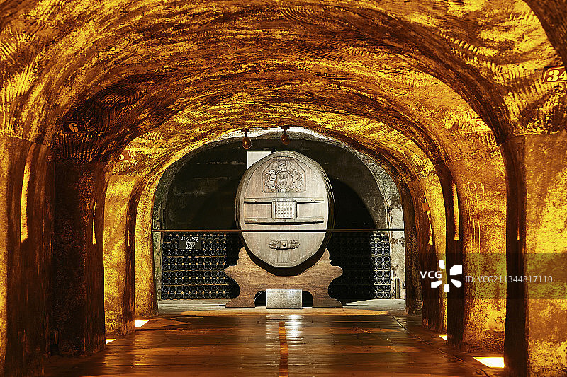 法国香槟区酩悦香槟酒窖图片素材