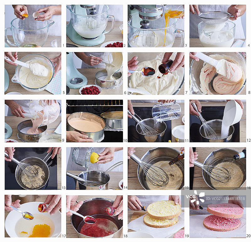 烘烤潘趣酒蛋糕图片素材