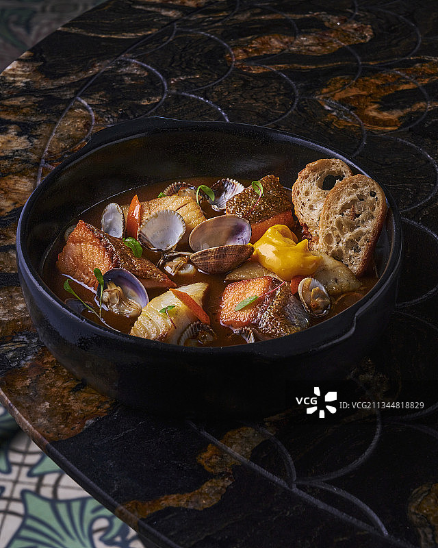 海鲜鱼汤图片素材