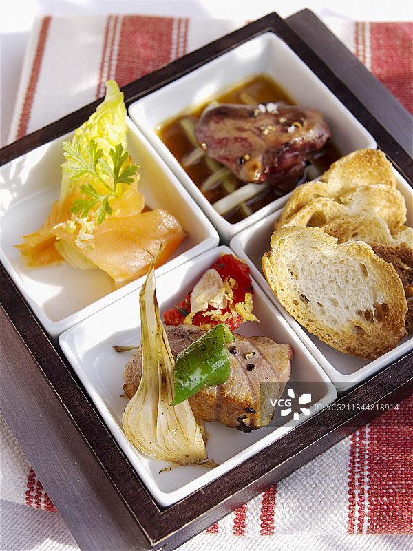 烤面包开胃小吃图片素材