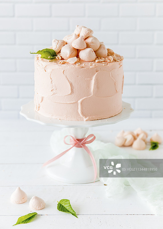 桃子香菜蛋糕图片素材