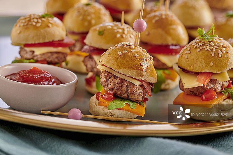 小份芝士汉堡图片素材