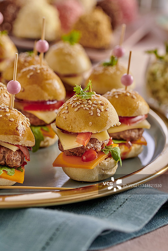 小份芝士汉堡图片素材