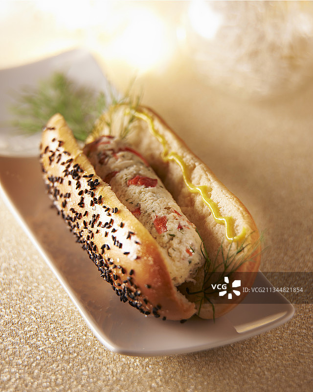 加籽面包龙虾卷图片素材