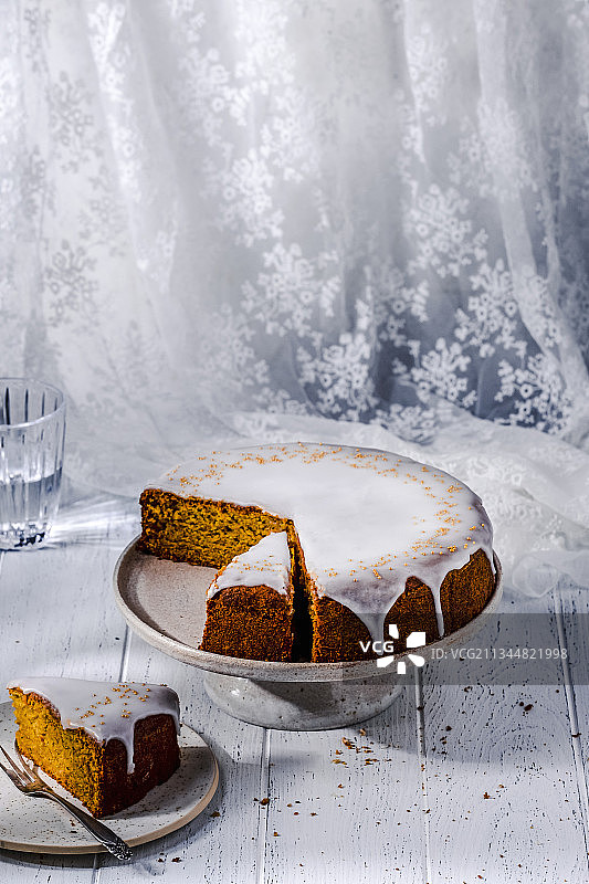 无麸质橘子蛋糕图片素材