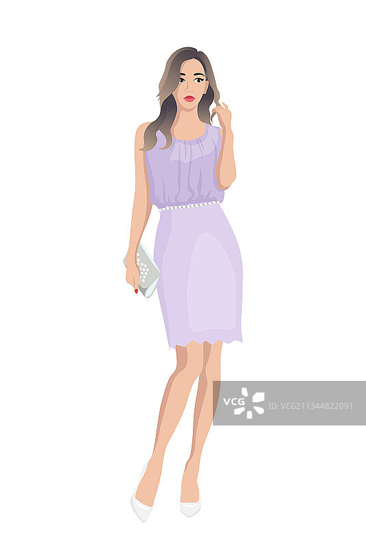 穿着时尚的女性图片素材