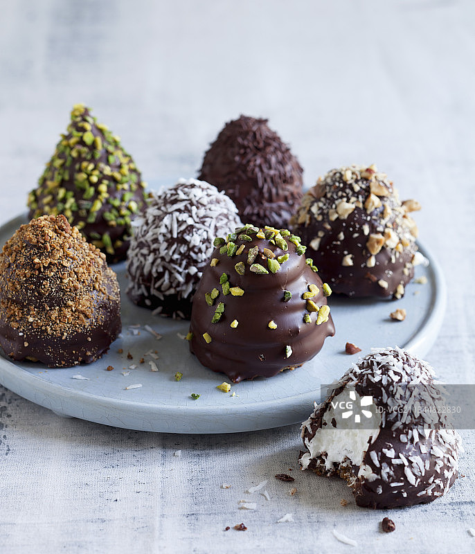 巧克力蛋白酥图片素材