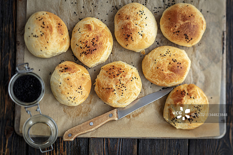 自制酵母面包图片素材