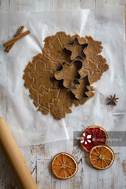姜饼饼干切模图片素材