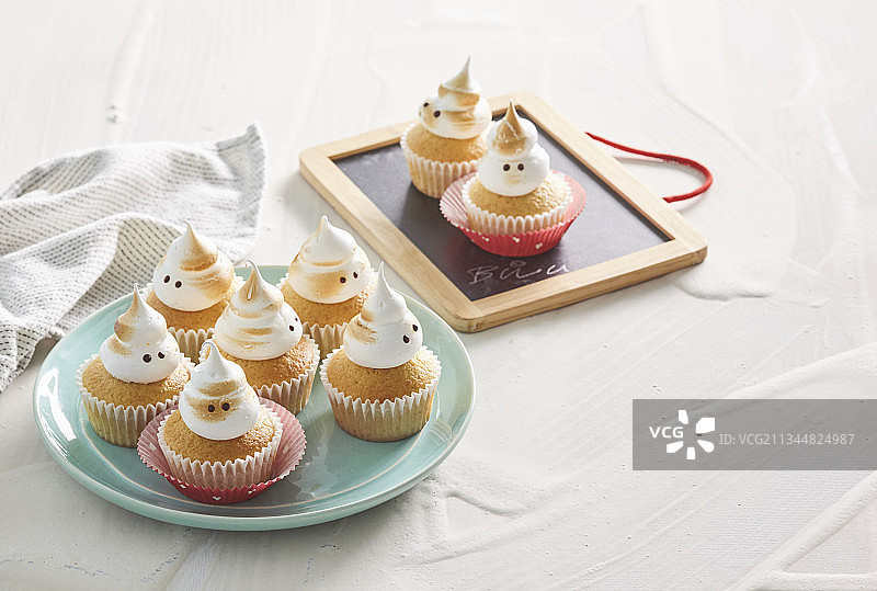 幽灵玛芬蛋糕图片素材