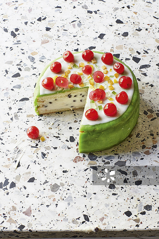 卡萨塔蛋糕——西西里岛的节日蛋糕图片素材