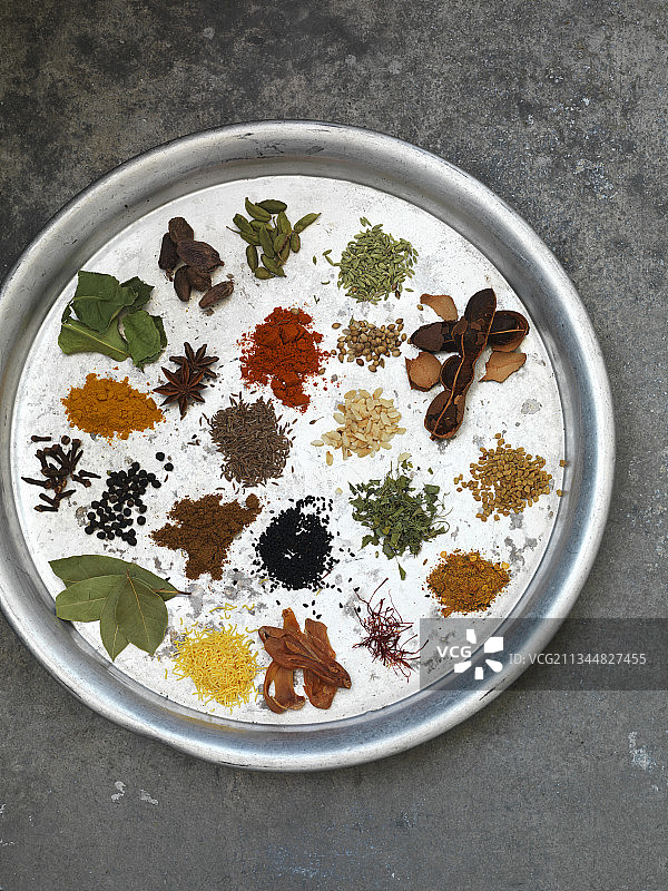 印度混合香料图片素材