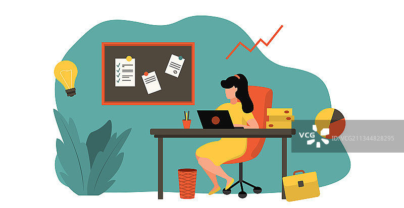 居家远程办公新趋势图片素材