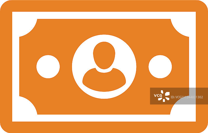 橙色金融货币图标设计图片素材