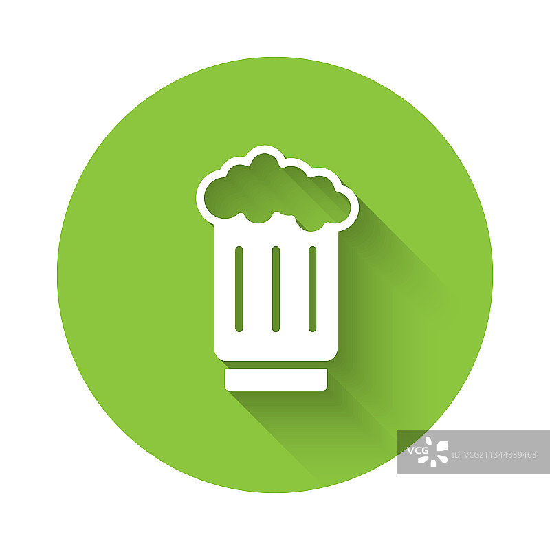 带有长款的白色木制啤酒杯图标图片素材