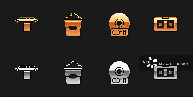 豪华轿车地毯爆米花盒CD DVD图片素材