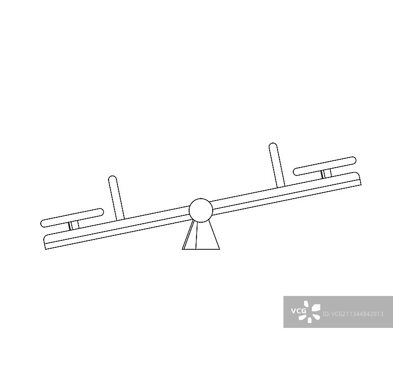 儿童跷跷板图标图片素材