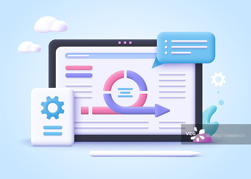 敏捷项目管理概念图片素材