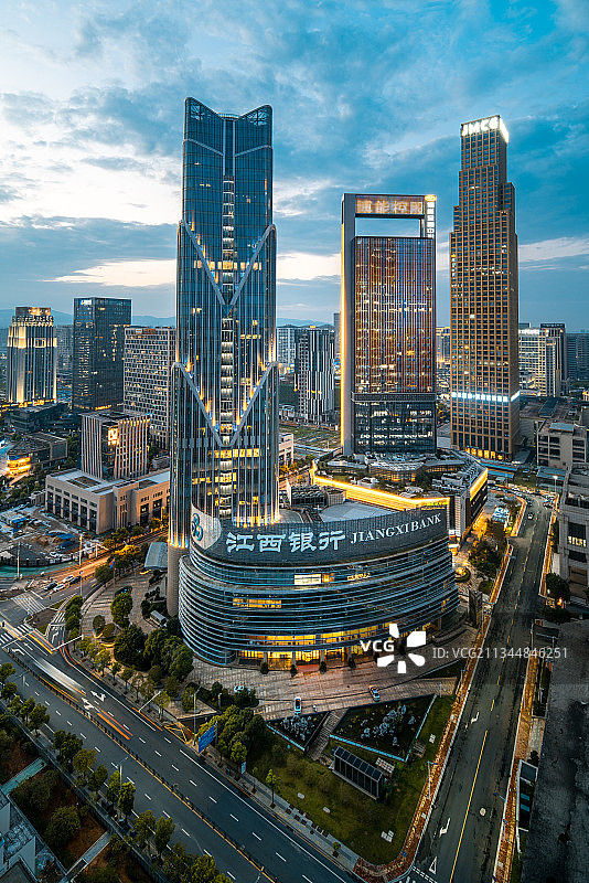 南昌红谷滩CBD图片素材