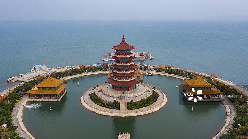 山东烟台蓬莱八仙过海景区图片素材