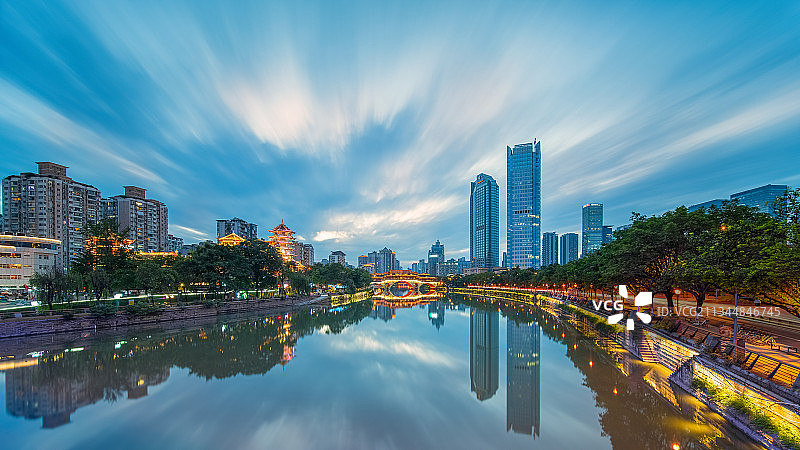 成都锦江安顺廊桥图片素材