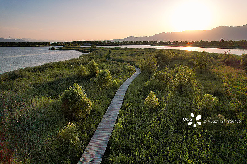 野鸭湖湿地公园图片素材
