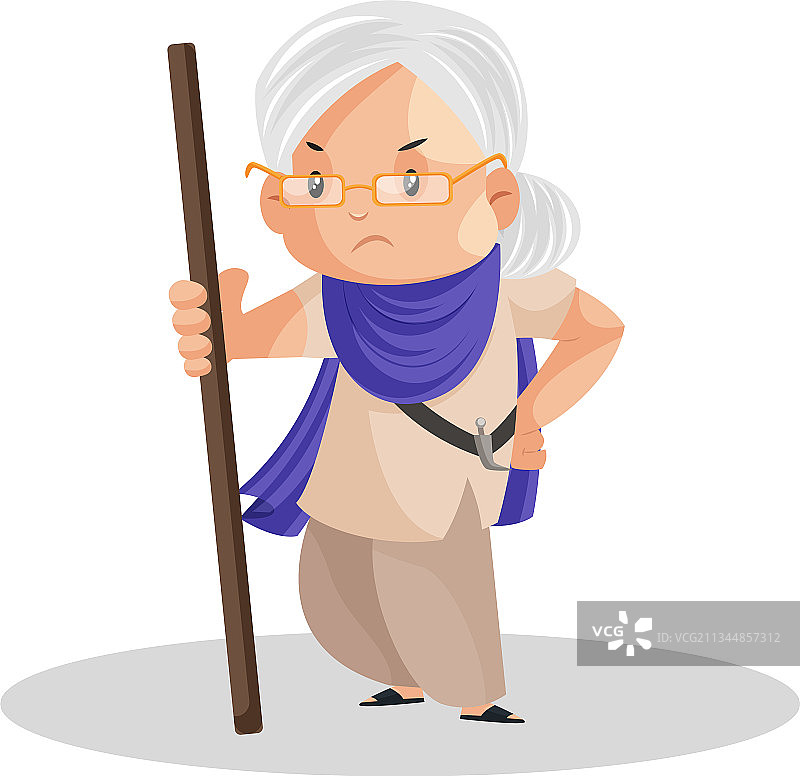 旁遮普邦妇女卡通人物图片素材