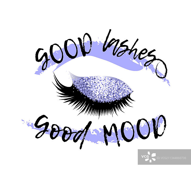 女性浓密的睫毛图片素材