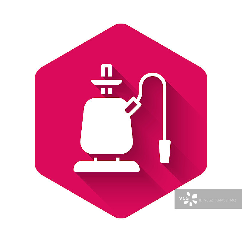 白色水烟壶图标图片素材