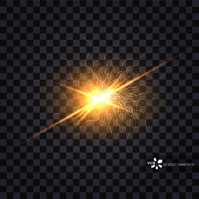 电灯闪光效果放电图片素材