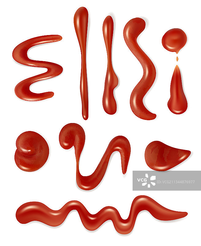 滴落的番茄烧烤酱图片素材