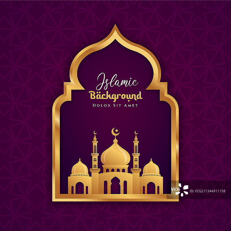 可用于伊斯兰清真寺背景设计图片素材