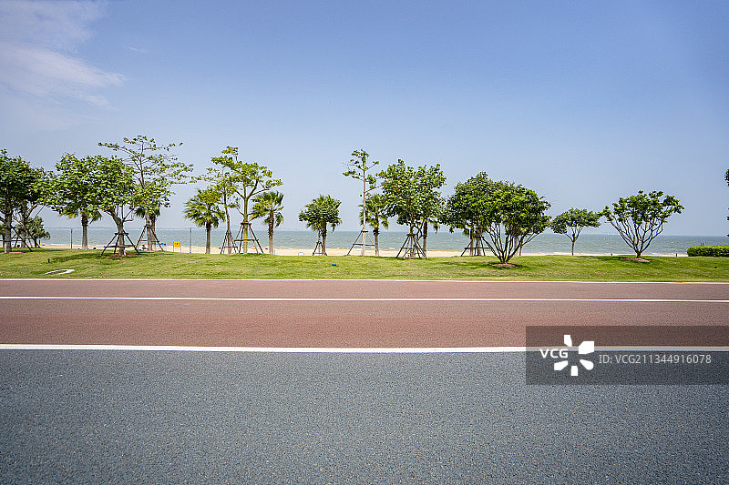 厦门同安海边滨海大道图片素材