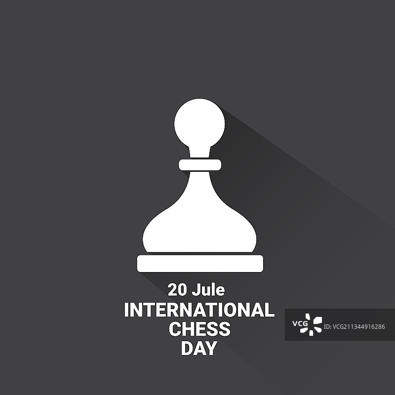 国际象棋日背景或海报图片素材