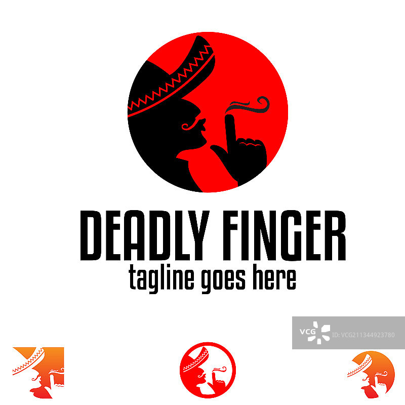 致命手指符号概念图片素材