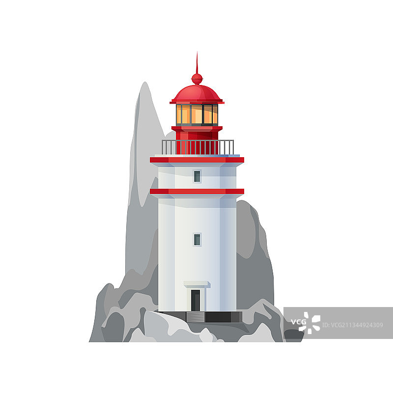 航海导航灯塔图标图片素材