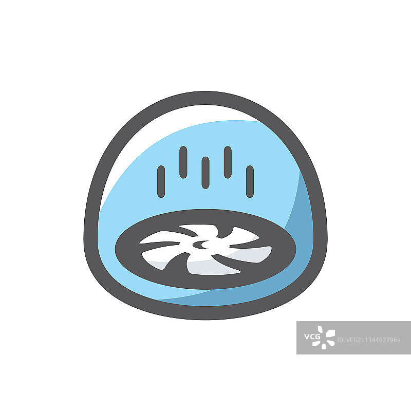 空气炸锅设备卡通图标图片素材