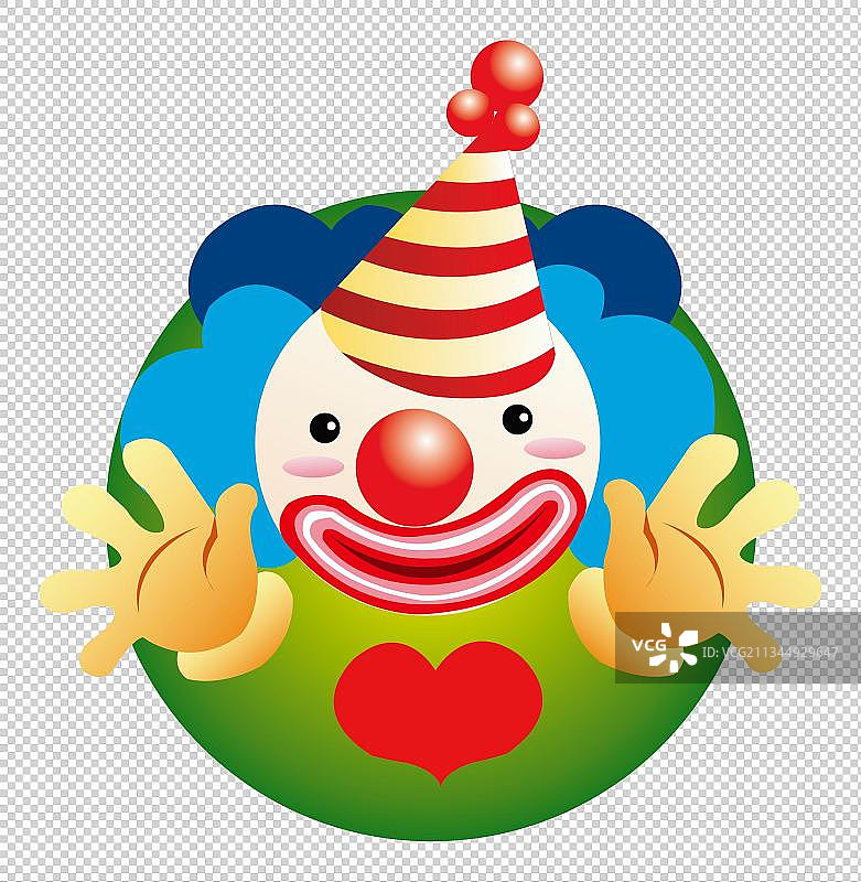 卡通小丑PNG免抠图图片素材