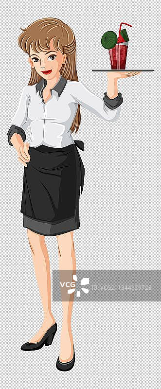 女服务生图片图片素材