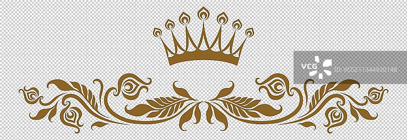 皇冠与花边PNG免抠图图片素材