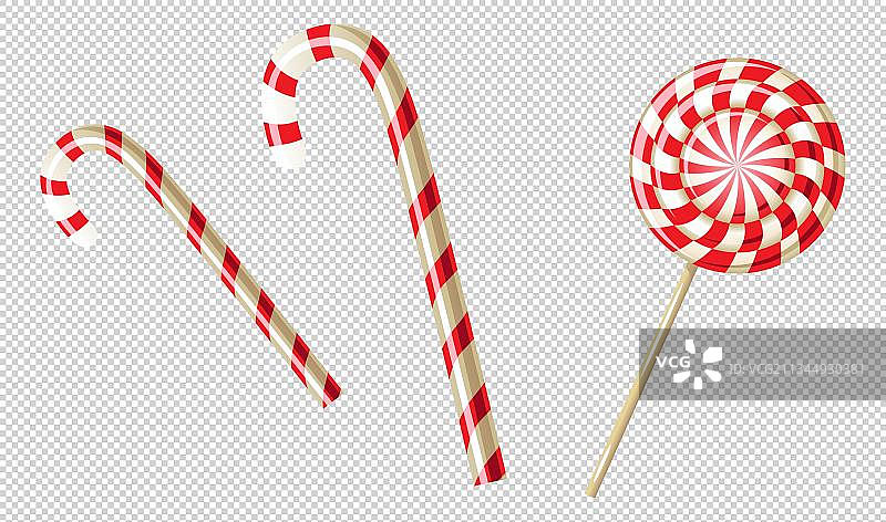 卡通圣诞棍子糖果图片素材