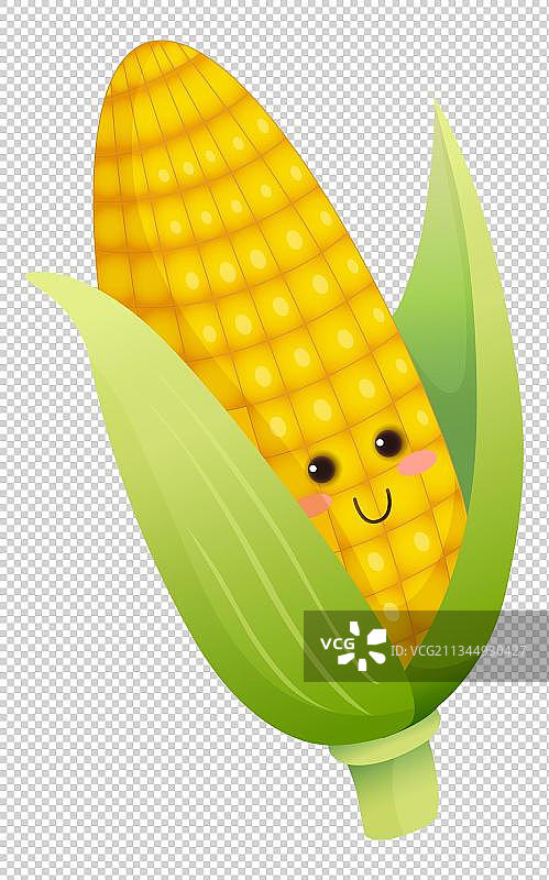 卖萌玉米免抠PNG图图片素材